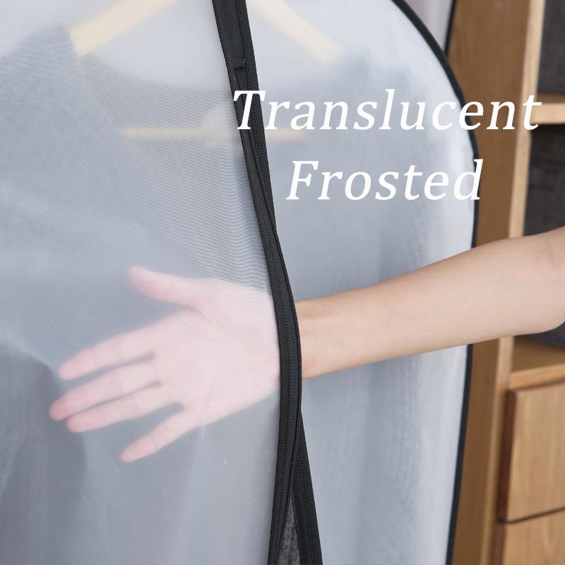 Clothes Dust Cover Home Washable Coat Dust Bag Waterproof Transparent Hanging Clothes Bag Suit Cover Storage 80/100/120/140cm