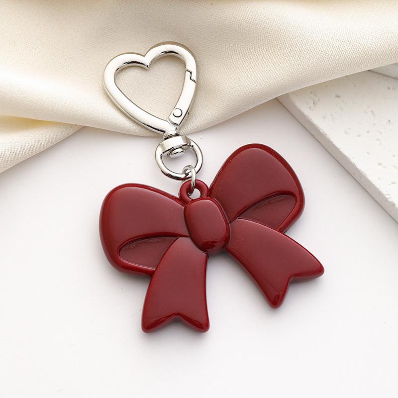 Simple Bow Keychain Bag Charm Car Keychain