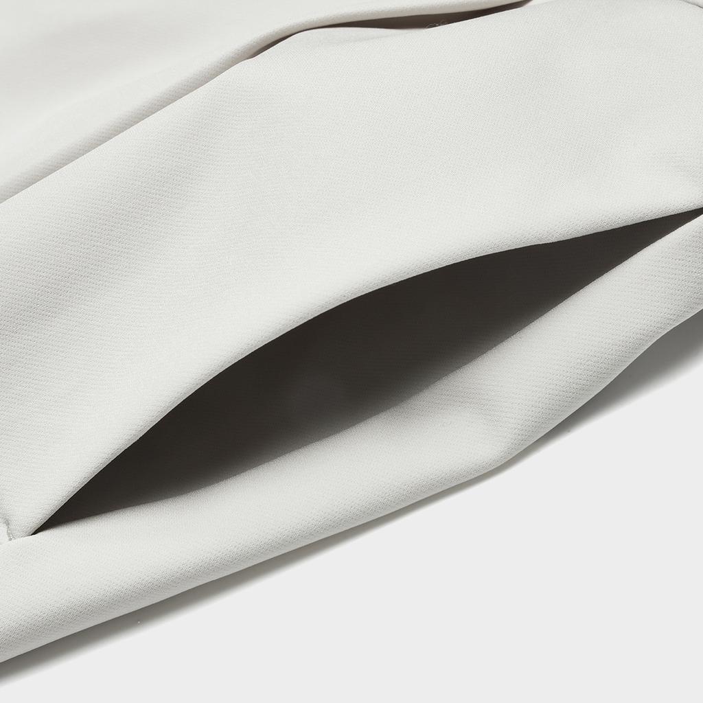 FILA Solid Color Straight Leg Woven Cropped Casual Pants Men bottoms Cloud-Gray F11M412804F-GY