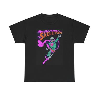 Skeleton Man Grafisk T-shirt Superhjälte Tecknad Unisex Tung Bomulls-T-shirt