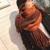 Scarf for Women Plaid Scarves Winter Warm Oversized Pashmina Tartan Scarves