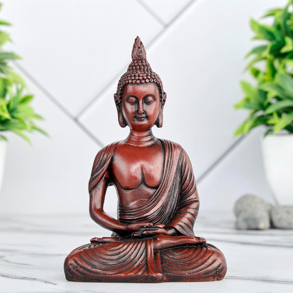 Neue sitzende meditierende Buddha-Statue Schauobjekt Idol Heimdekorationsartikel für Wohnzimmer und Geschenke