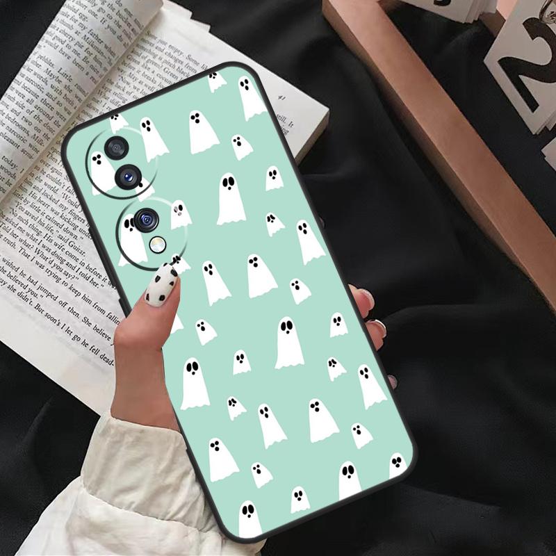 Cute Halloween Ghost Bat Case For Honor X8 X9 X7 X6 a 8X 9X X9a Cover For Honor Magic 5 Pro 10 50 70 90 Lite Coque