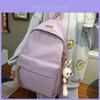 Casual Nylon Student Backpack With Pouch For High School And College Students