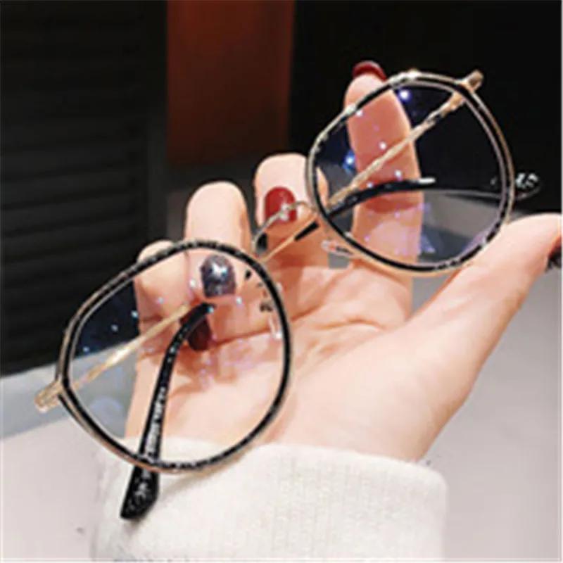 Reading Glasses Women Black Unisex Eyeglasses Fashion Large Frame Glasses Anti Blue Light Glasses