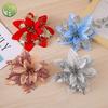 Christmas Gold Powder Decoration Christmas Simulation Flower Colorful Christmas Tree Decoration Simulation Flower Christmas Decoration