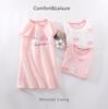 Girls' Breathable Summer Nightgown - Air Conditioning Suit for Kids