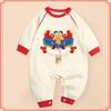 Newborn Baby Celebration Long Sleeve Cotton Romper for Spring/Autumn Photo Shoots