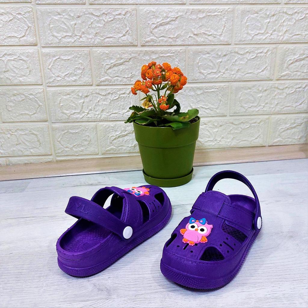 Da-Ye 1001 P Lila Off-the-Front matschige rutschfeste Sandalen und Hausschuhe