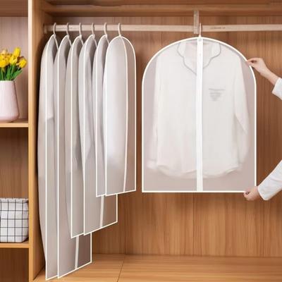 Reißverschluss Kleidung Staubschutzhülle Kleidung Staubdichte Abdeckungen für Brautkleid Anzug Mantel Schrank Garderobe