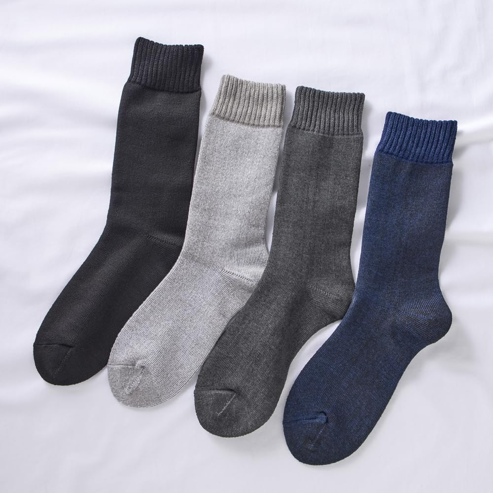 Fire Acedron Warm Fully Pile Warm Room Socks AGY301 Socks, Moisture-Wicking, Heat-Generating, 3-Layer, Knit, Deodorizing,