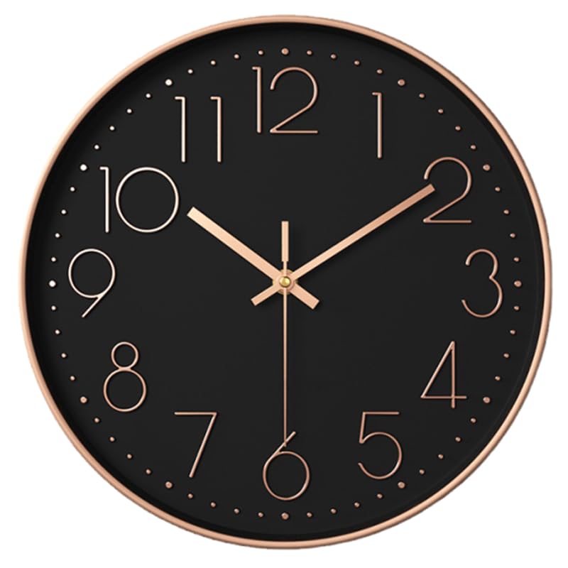 

Nbdeal настенные радиоуправляемые секундная стрелка функция остановки в 3D диаметр настенные автоматические приемные часы, часы, ночь, тихие, символы, 30.5 см,