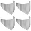 Lawn Edging 4 Pcs 100 X 45 Cm Steel Silver