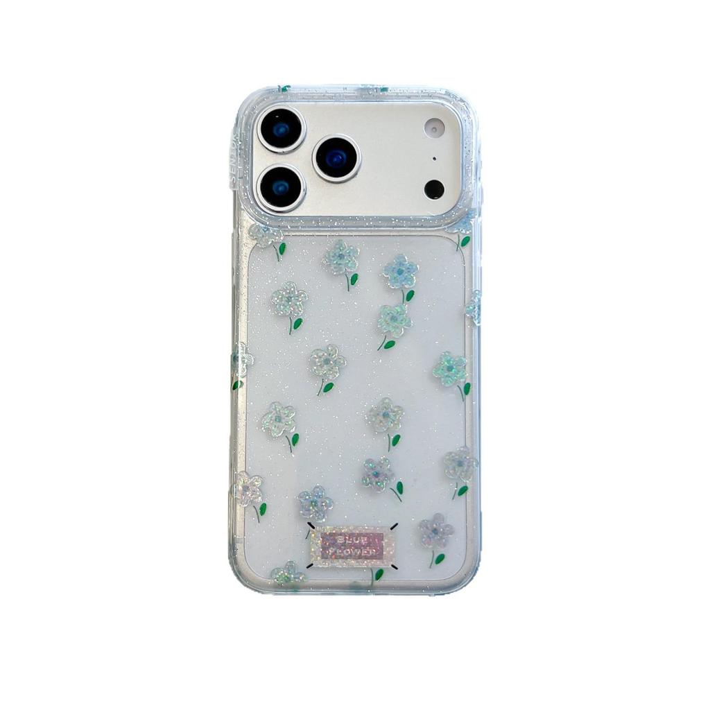 Luanjin IMD Full-Screen Floral Case for iPhone 17 Pro / 15 Pro Max / 16 PM