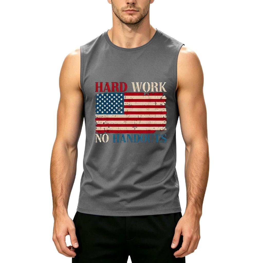 Men's Sleeveless Casual Tank Top Muscle Shirt Labor Day Graphic Print Soft Comfortable Fit