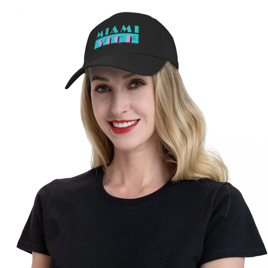 Miami Vice - Séries TV - Casquette de baseball latérale, chapeau de luxe pour homme, chapeaux de fête, visière thermique, casquette de golf, casquette de camionneur pour femmes unisexes