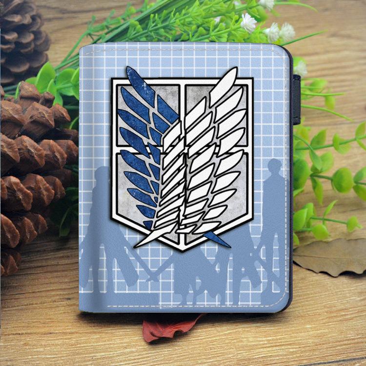 Anime Shingeki No Kyojin Scouting Legion Recon Corps Purse Short Wallet