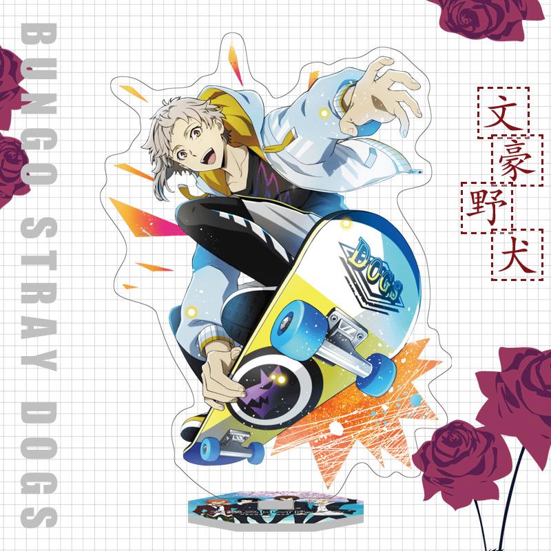 Japan Bungo Stray Dogs Anime Figur Acryl Stand Modell Spielzeug Dazai Osamu Nakahara Chuuya Ryunosuke Akutagawa Schreibtisch Dekor