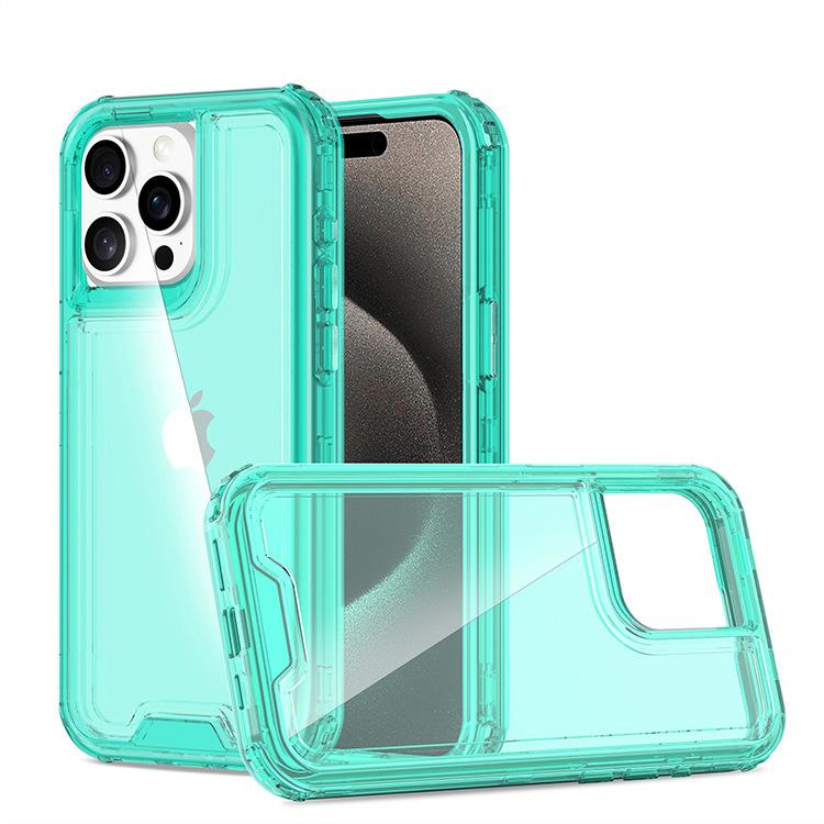 Dla IPhone15 Pro Max Kolorowe Trzy w jednym Trzyodporne Etui na telefon komórkowy Aiwei dla Apple Poduszka powietrzna Odporne na upadki