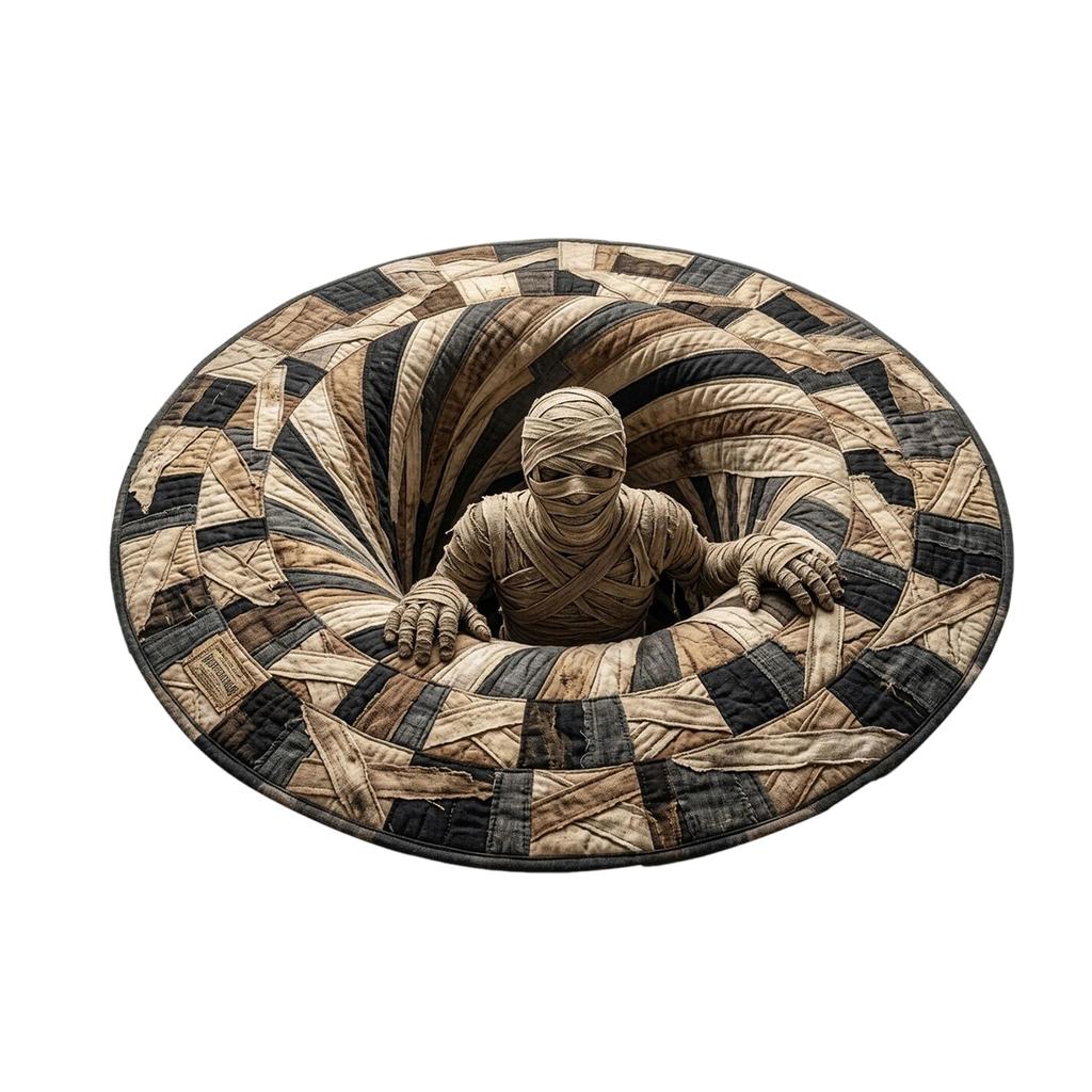 Halloween Round, Decorative Circular Area for Living Room Bedroom Indoor Floor Decor