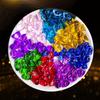 Seven-Color Crystal Mini Glass Gold Ingot Gemstone Treasure Bowl Ornament