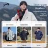 Guirenniao Men's Stand-Collar Thickened Padded Winter Jacket