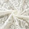 1pc Black Lace Tablecloth with Phoenix Tail Flower Embroidery for A Wedding, Suitable for Outdoor Parties and Home Decoration