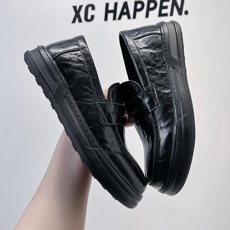 Men's shoes 2024 summer new Doudou shoes business leisure Le Fu leather shoes versatile dress leather shoes 85999-A