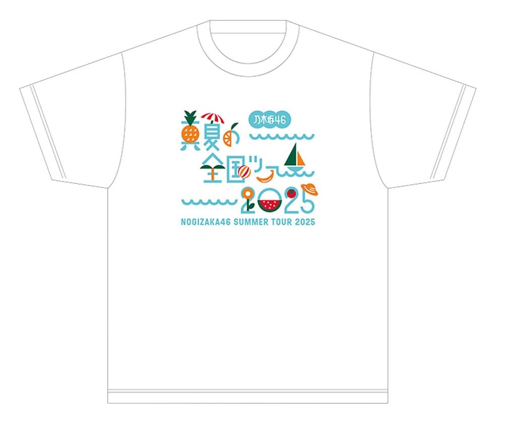 

[Nogizaka46] T-Shirt A Midsummer National Tour 2025 (JP, Alphabet, XL, White)