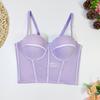 Womens Mesh Corset Camisole Sexy Backless Slim Fit Top Inner Outer Wear