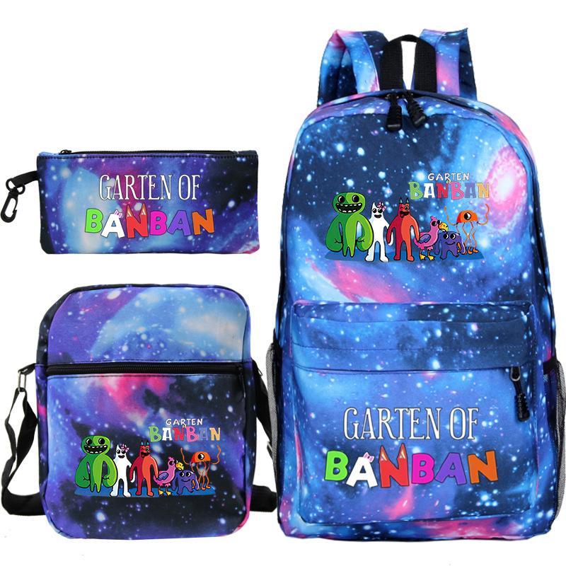 Spotted Garden Primary School Bag Shoulder Bag Pencil Bag Three-piece Set