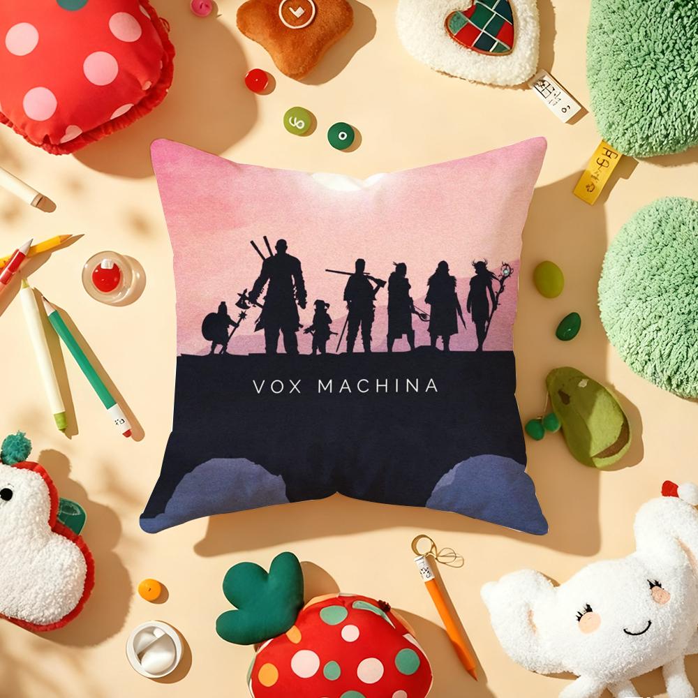 The Legend V-vox Machina Pillow Case Plush Fabric Soft Double-Sided Printed Sofa Warm Winter Home Gift Cushion Cover