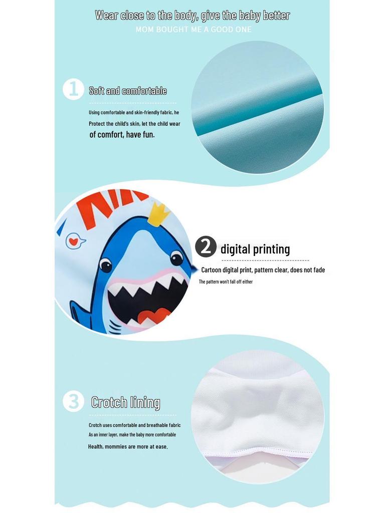 Kinder Schnelltrocknende Cartoon Badehose, Square Leg Badeanzug für Jungen