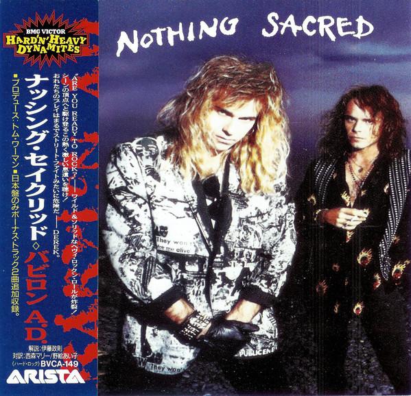

CD BABYLON AD - Nothing Sacred BVCA149 ARISTA 1992 Japan Rock
