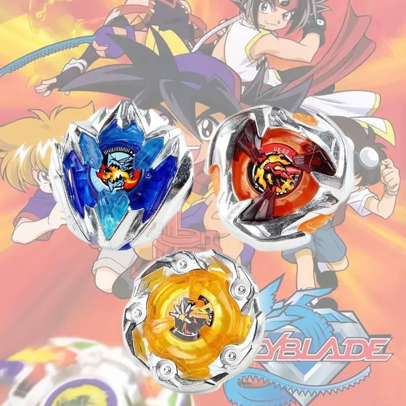 Exquisite Alloy Beyblade Ux Series Ux-01-02-03 Majestic Dragon Sword Beyblade Set For Enthusiasts