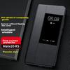 Porsche Phone Case for Huawei Mate20rs, Huawei Mate20rs Classic Edition, No-Flip Leather Case with Smart View Window, Full Protection Anti-Drop, Black