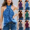 Camisola de talla grande para mujer, camiseta informal de verano, chaleco con estampado a rayas