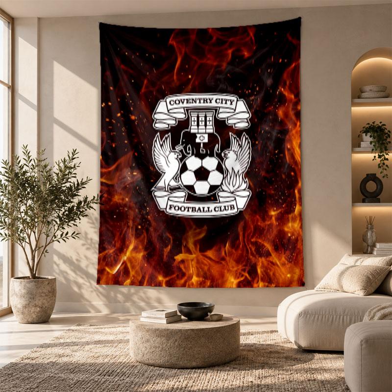 Decorative Tapestry,Coventry City Football Printed Wall Art, Lightweight Wall Hanging For Bedroom Background