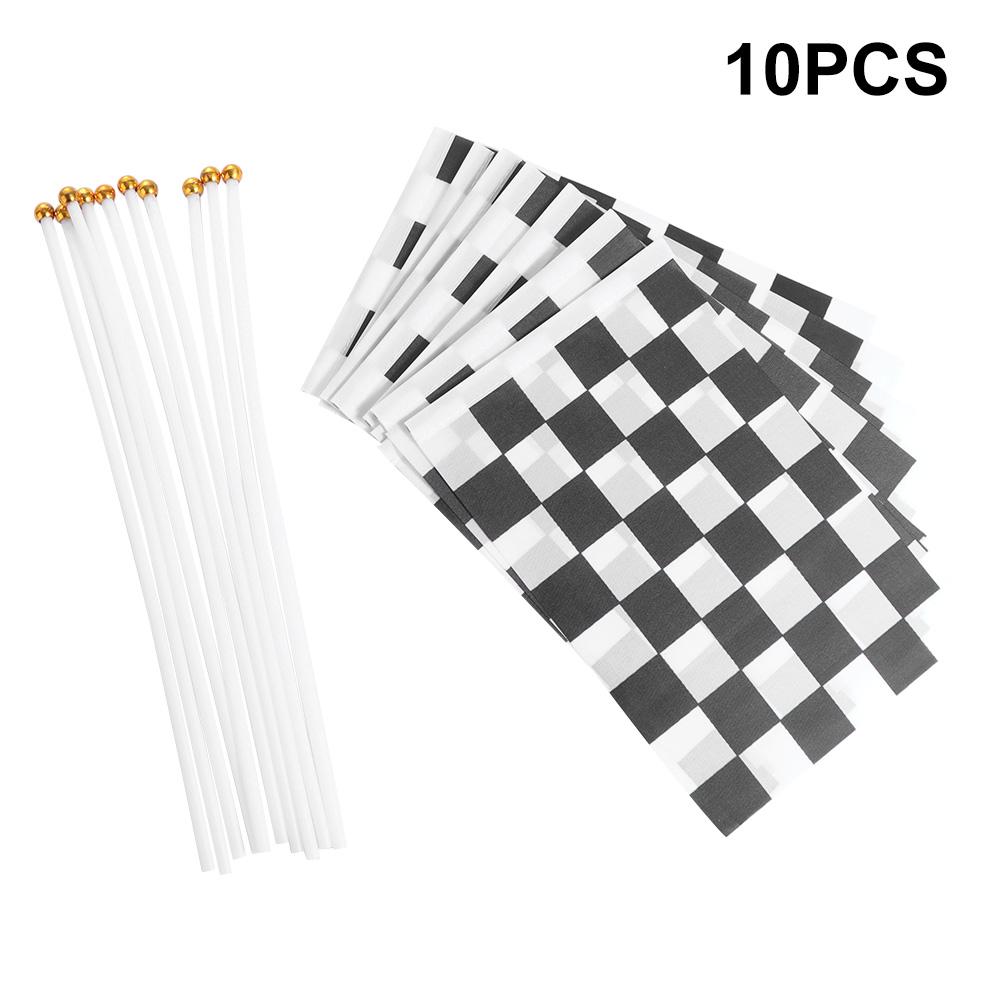 Cheer Race Flag Racing Party Check Flag Racing Polyester Flags Racer Checkered Flags Waving Flags