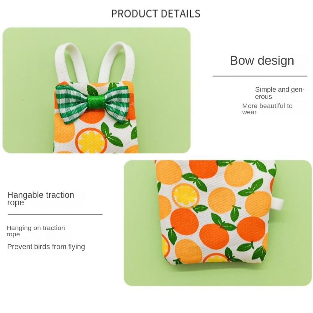 Bowtie Parrot Flight Suit Breathable Pet Bird Clothes New Parrot Diaper  Daily Wear