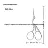 Stainless Steel Eyebrow & Nose Hair Trimmer Scissors with Round Head