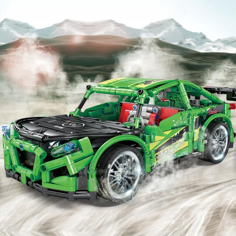 KAZI Building Block Huili Sports Car Racing Series Children's Puzzle Building Block Diy Assembly Model Boy Toy Gift