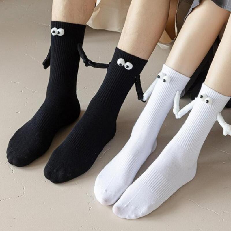 Hand Holding Socks Magnet Couple Friendship Socks Unisex Socks