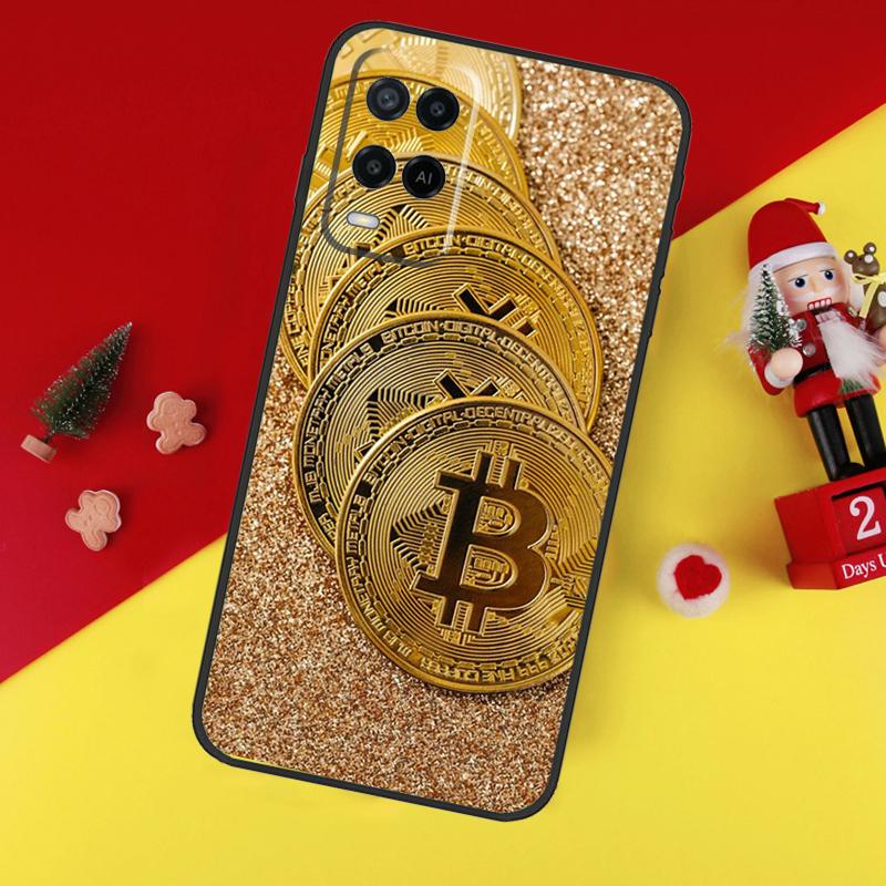 Bitcoin BTC Case For Oppo A78 A98 A18 A38 A58 A5 A6 Pro A54 A74 A94 A17 A57 A80 A60 A40 A96 A76 A16 A15