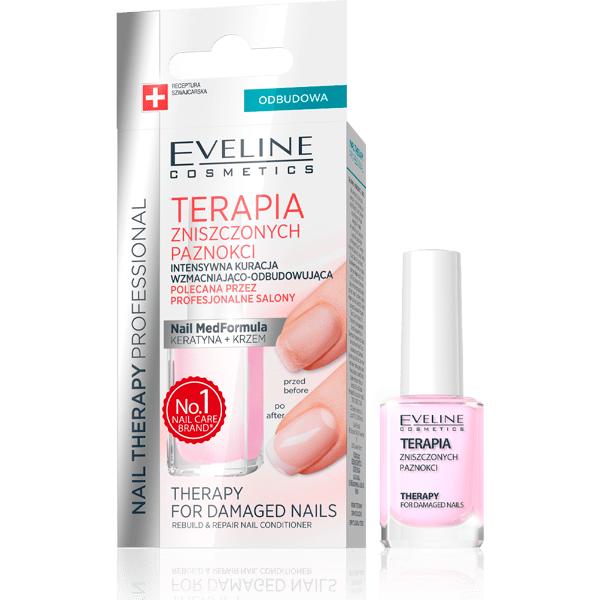 Eveline Nail Therapy Odżywka Do Zniszczonych Paznokci 12Ml