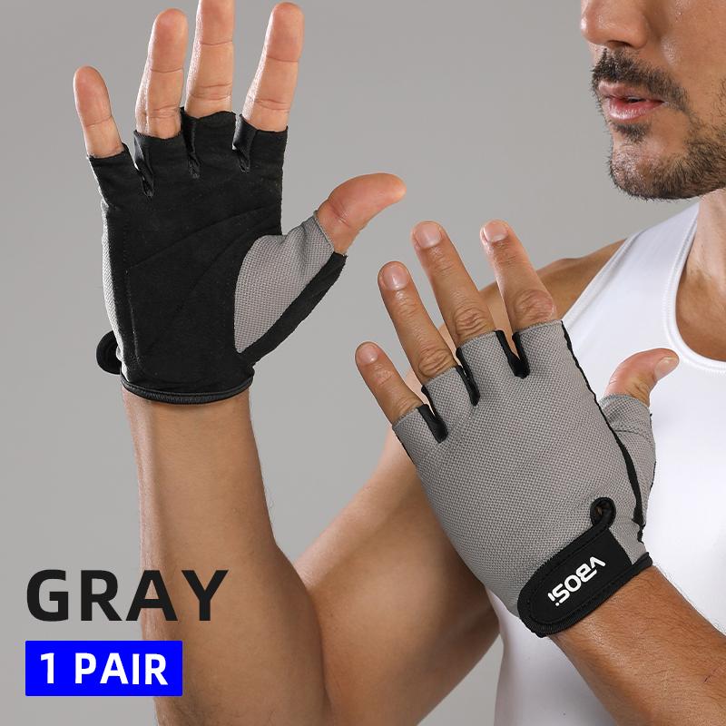 VBOSi 4104 Neoprene Half Finger Workout Gloves Professional Unisex Breathable Waterproof Gym Cycling Exercise Fitness Training M чёрный