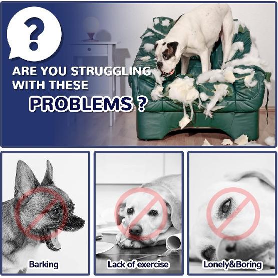 Dog Toys for Aggressive Chewers Large Breed, for German Shepherd, Indestructible Interactive Treat Dog Toys for Large Medium Breeds, Food Grade &