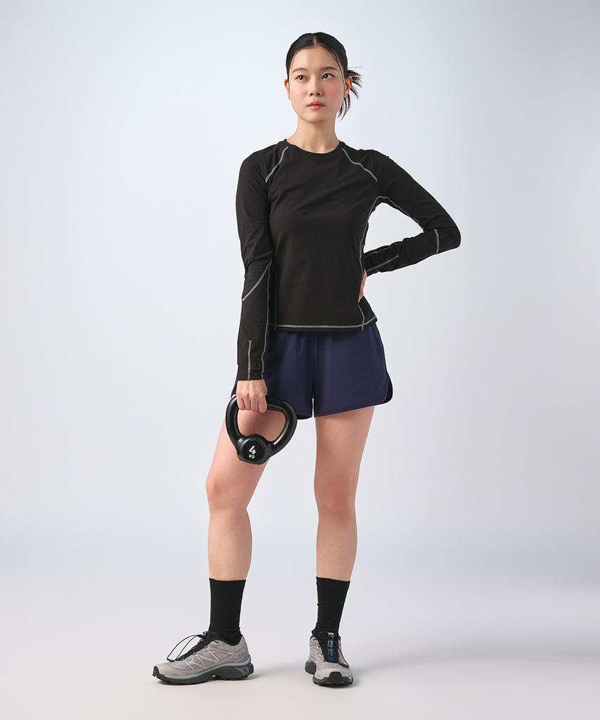 MUSINSA STANDARD SPORTS Quick-Dry Slim Fit Stitch Long Sleeve Women (3 Colors)
