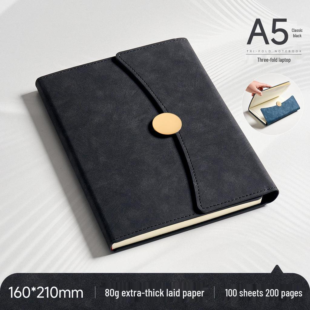 Customizable A5/B5 Business Notebook with Logo - Thick Cover for Office Meetings