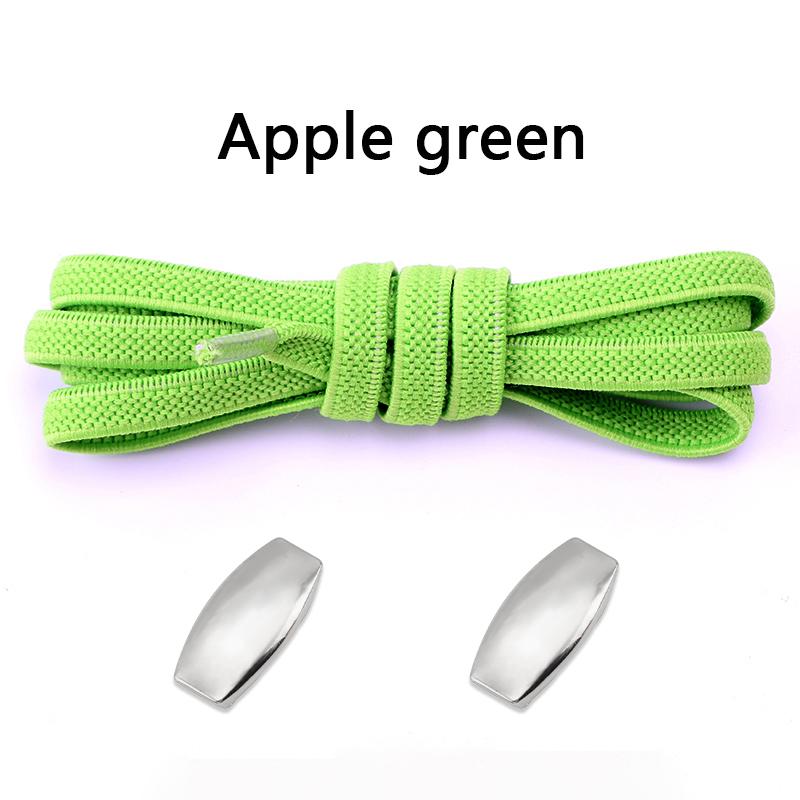 1Pair Elastic Laces Sneakers New Lock Flat Shoelaces Without ties Kids Adult No Tie Shoelace Rubber Bands Shoes Accessories